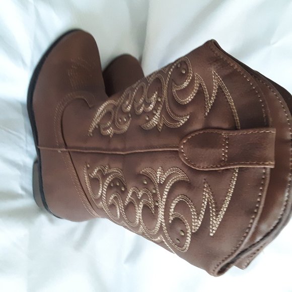 Cat & Jack Shoes Girls Meadow Western Boot Brown Cat Jack Brown